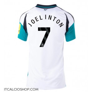 Newcastle United Joelinton #7 Seconda Maglia Femmina 2024-25 Manica Corta